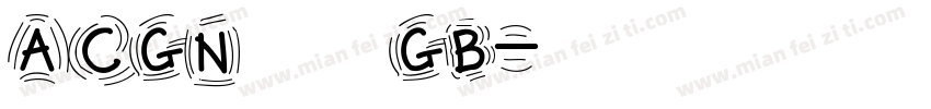 ACGN miaoGB字体转换